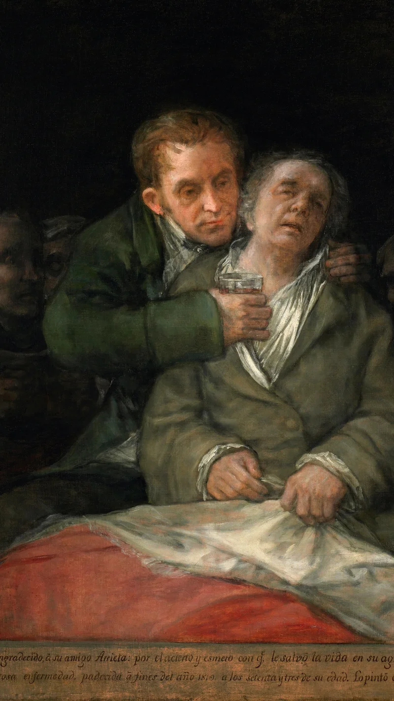 Francisco Goya — Self-portrait with Dr Arrieta