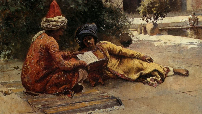 Edwin Lord Weeks — Two Arabs Reading