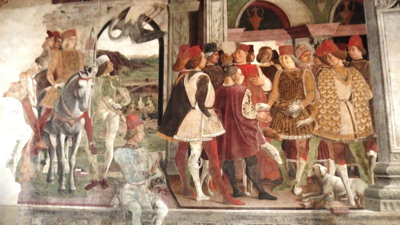 Abril. Fresco no Palazzo Schifanoia (detalhe)