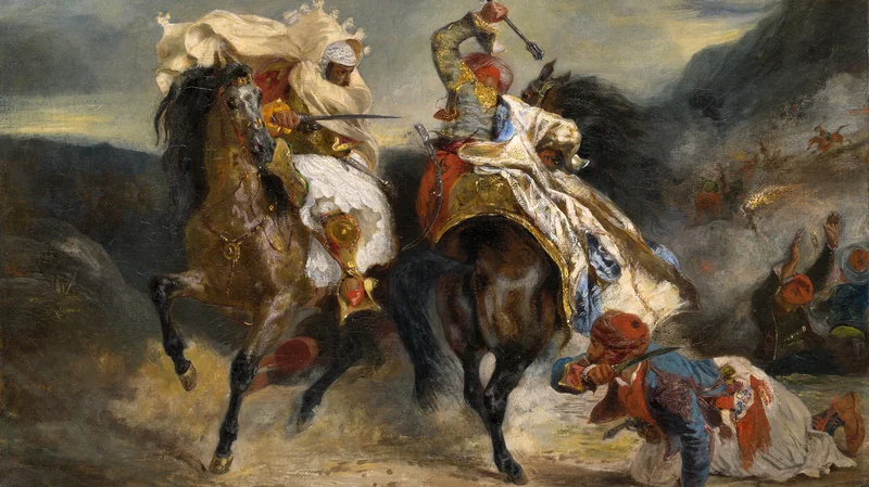 Eugène Delacroix — The Combat of the Giaour and Hassan