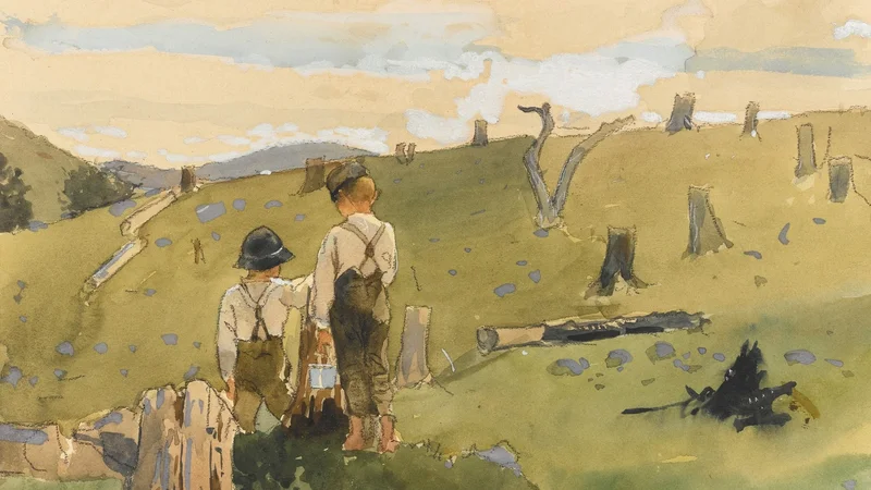 Winslow Homer — Boys on a Hillside