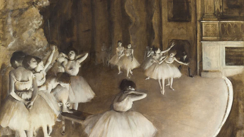 Edgar Degas — Rehearsal on Stage