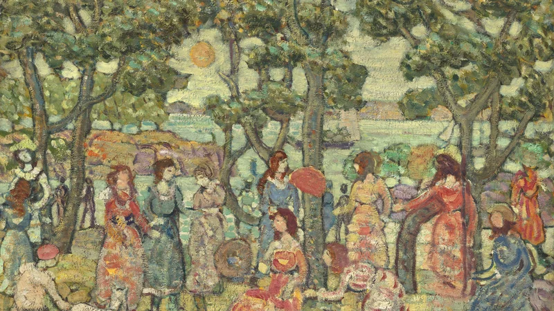 Maurice Prendergast — Landscape with Figures