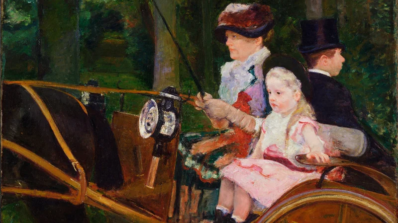 Mary Cassatt — A Woman and a Girl Driving