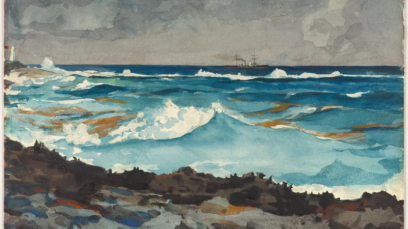 Winslow Homer — Rivage et ressac, Nassau