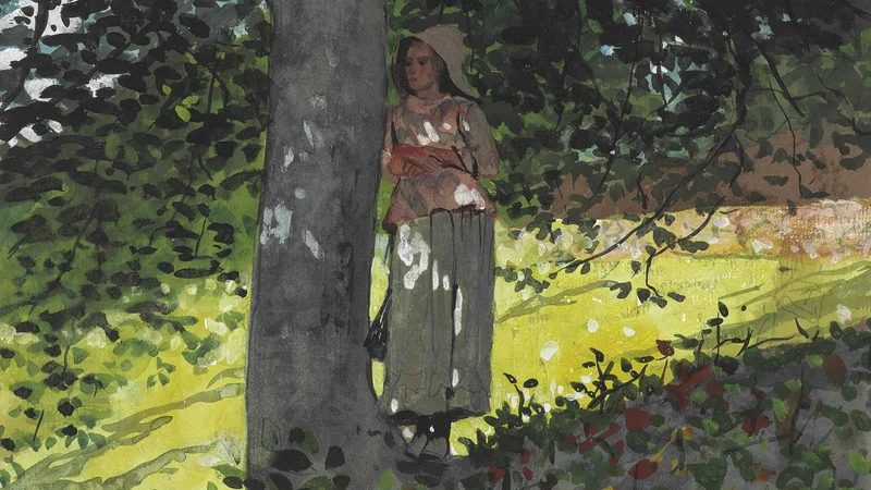 Winslow Homer — A Shady Spot, Houghton Farm
