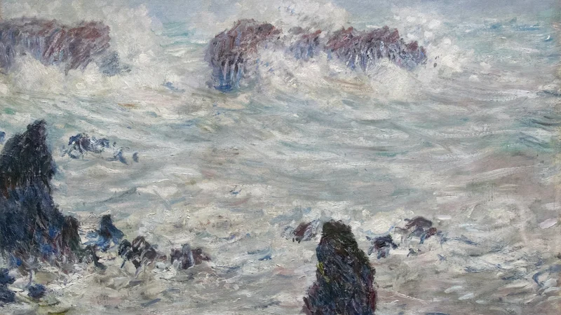 Claude Monet — Tempête, côtes de Belle-Ile
