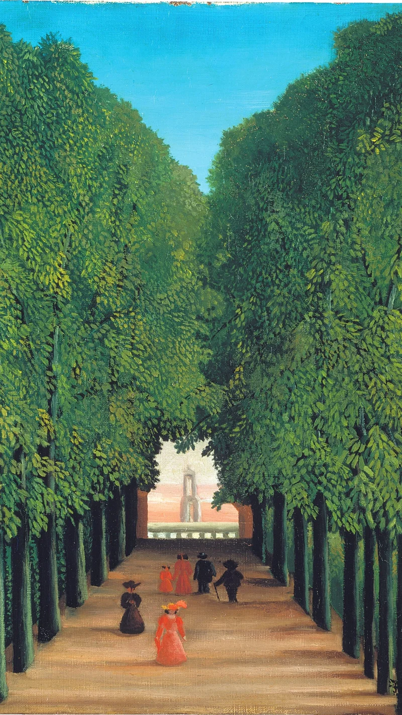 Henri Rousseau — サン＝クルー公園の並木道