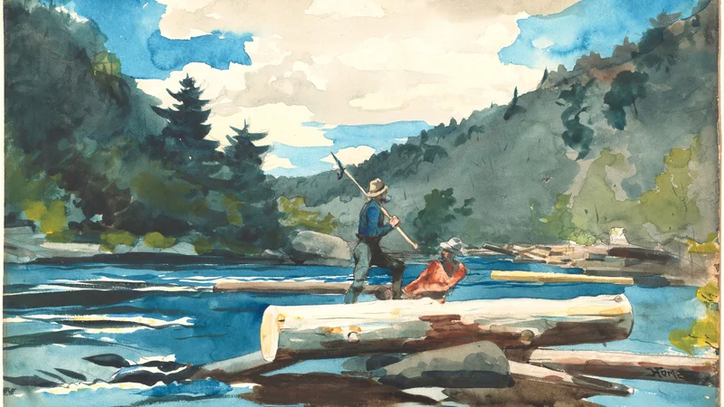 Winslow Homer — Hudson River, Logging