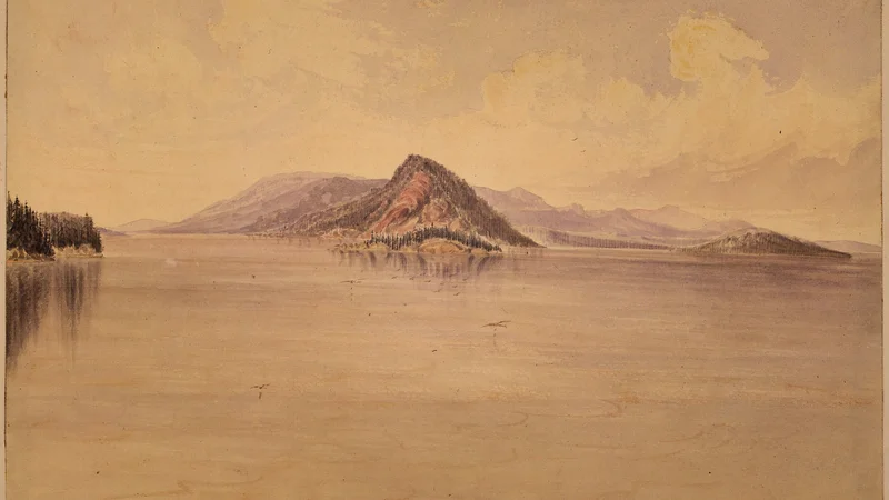 James Alden — Straits of Haro. Stewart's Island in the centre