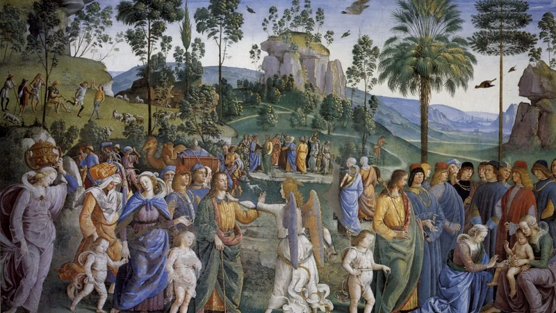 Pietro Perugino — The Journey of Moses to Egypt