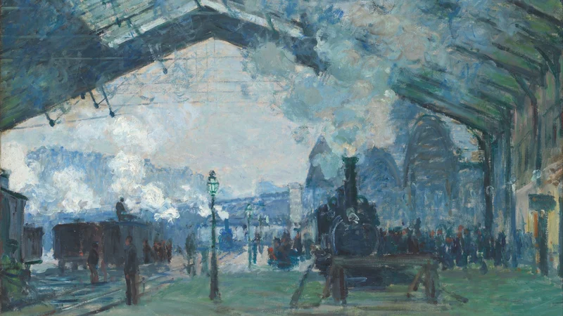 Ankunft des Zugs aus der Normandie, Gare Saint-Lazare