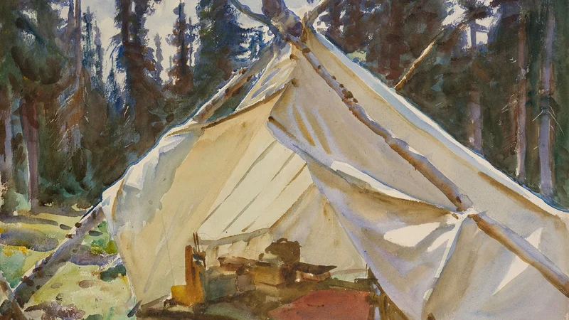John Singer Sargent — A Tent in the Rockies