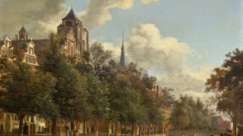 View Down a Dutch Canal