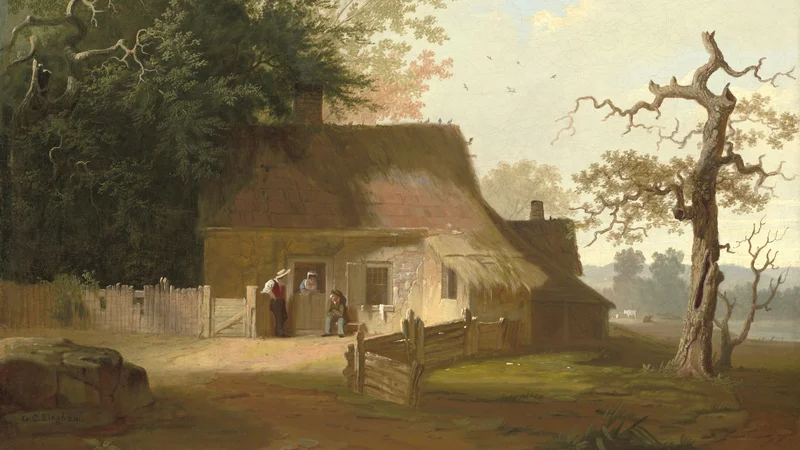 George Bingham — Cottage Scenery