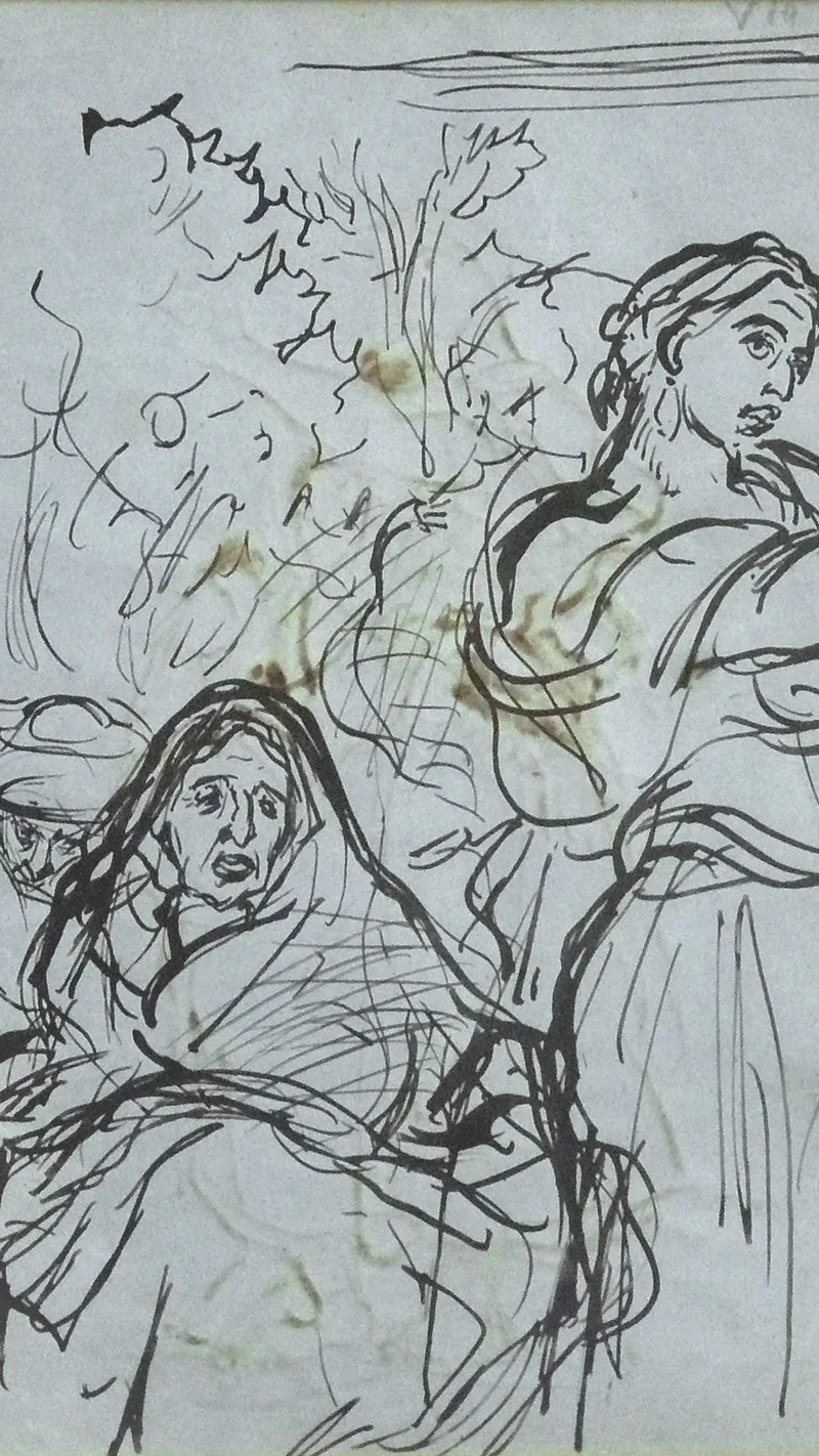 Alfred Dehodencq — Study for the Gypsy Dance