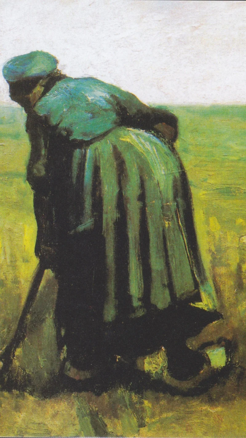 Vincent van Gogh — A Woman with a Spade, Seen From Behind