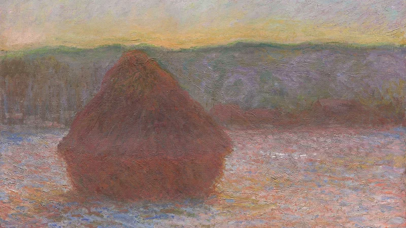 Claude Monet — Stack of Wheat (Thaw, Sunset)