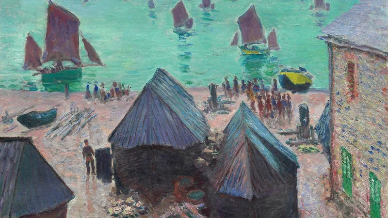 Claude Monet — The Departure of the Boats, Étretat