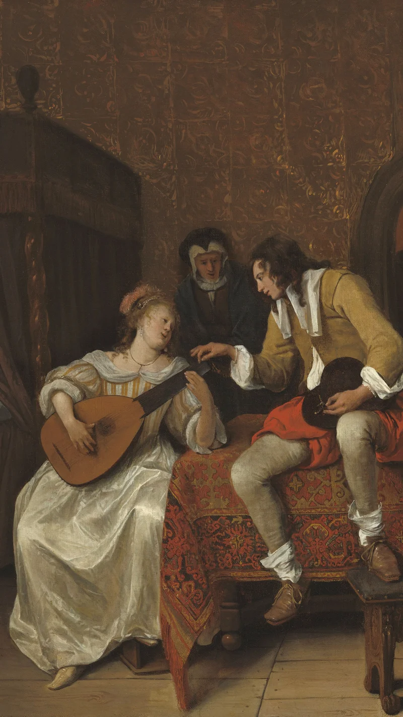 Jan Steen — Ascagnes and Lucelle (The Music Lesson)