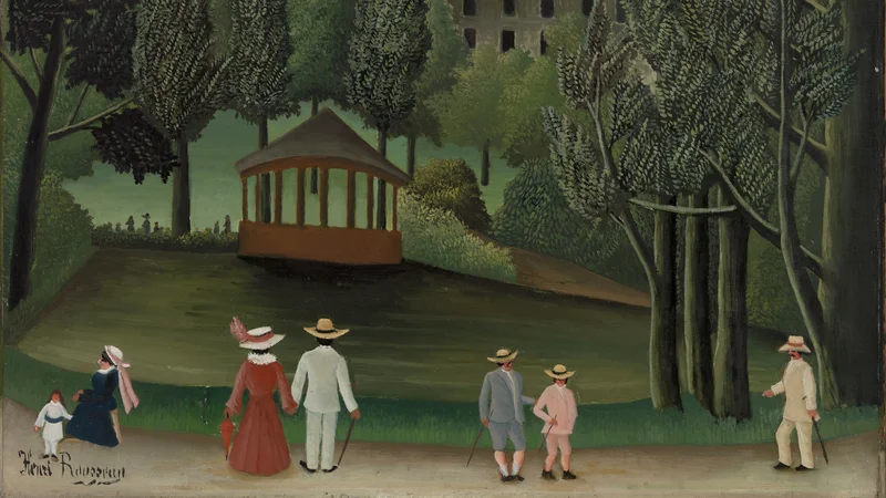 Henri Rousseau — Ansicht des Parc Montsouris, der Kiosk