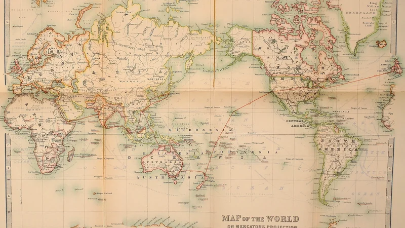 Francis E. and Harriet E. Clark — Map of the World on Mercators Projection