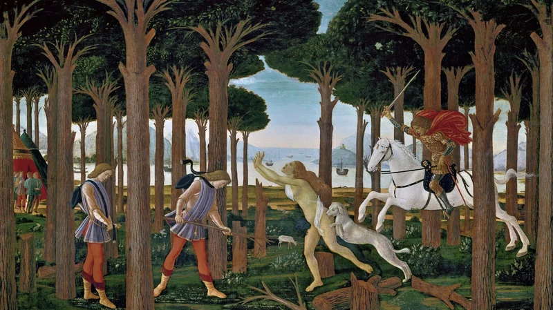 Sandro Botticelli — The Story of Nastagio Degli Onesti, part one