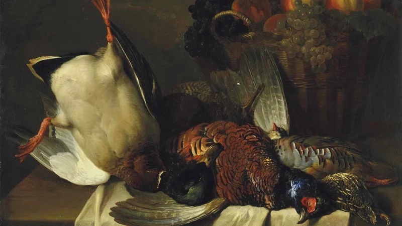 Alexandre-François Desportes — Still Life with Mallard and Pheasants