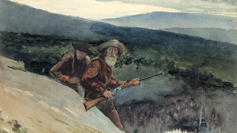 Winslow Homer — Bear Hunting, Prospect Rock
