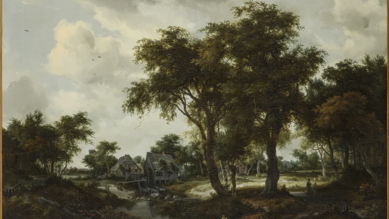 Meindert Hobbema — The Water Mill (The Trevor Landscape)