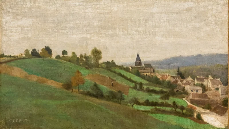 Jean-Baptiste Camille Corot — The Village of Presles, near Beaumont-sur-Oise