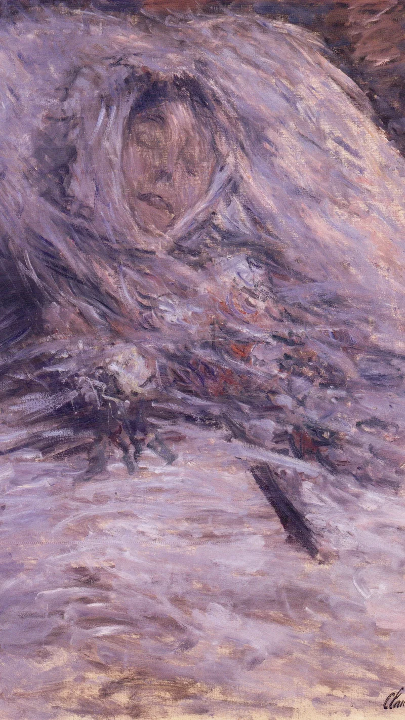 Claude Monet — Camille Monet on her deathbed