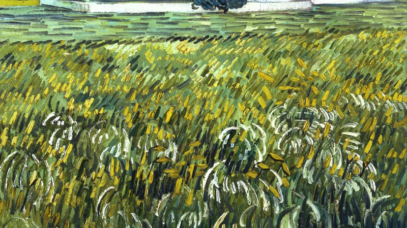 Vincent van Gogh — Wheat Field at Auvers with House