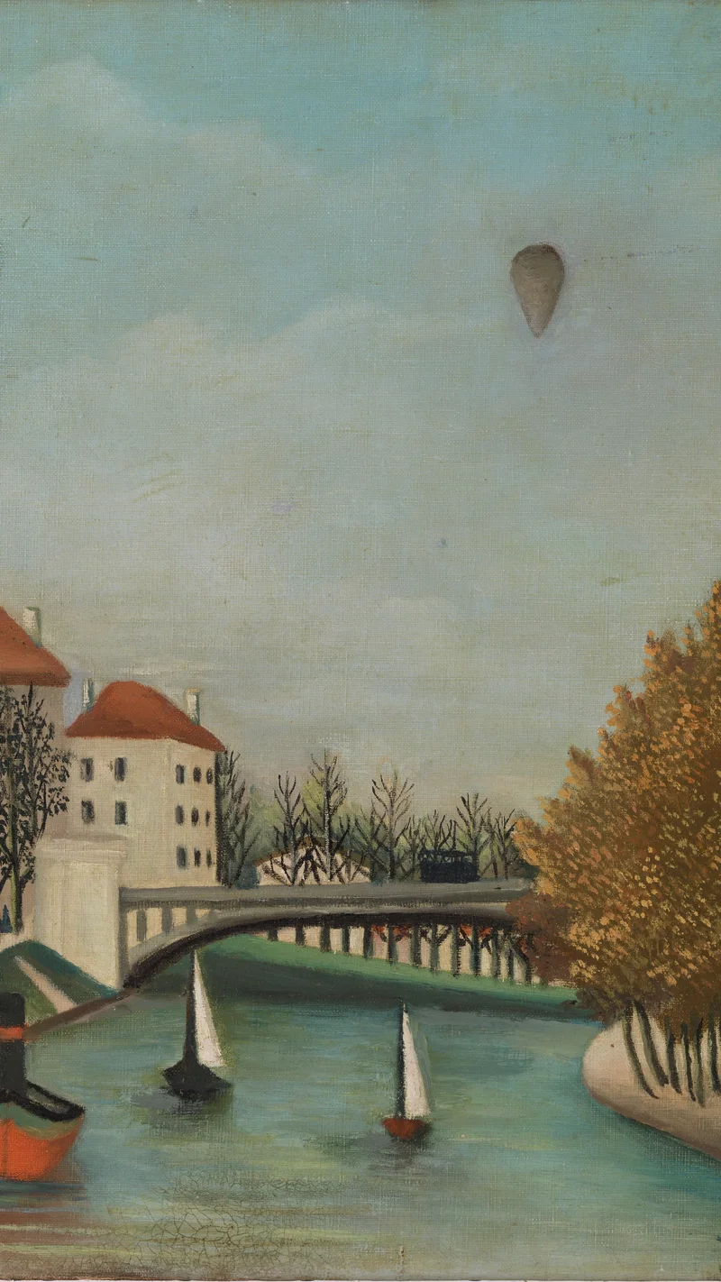 Henri Rousseau — セーヴル橋の眺めのための習作