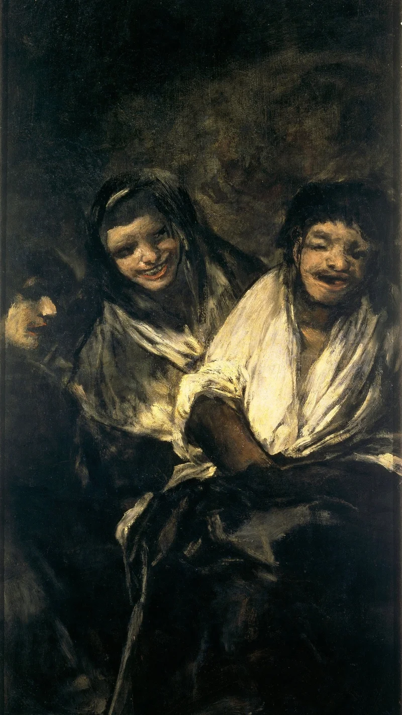 Francisco Goya — Man Mocked by Two Women