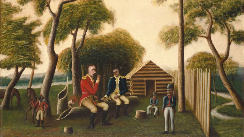 George Mark — Marion Feasting the British Officer on Sweet Potatoes