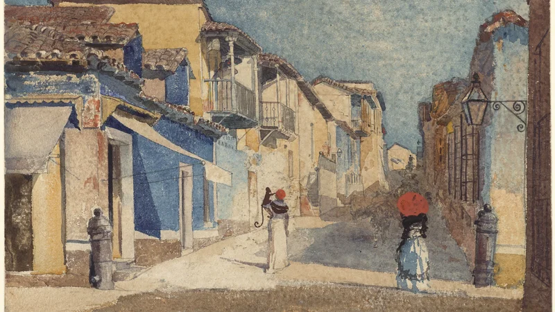 Winslow Homer — Street Scene, Santiago de Cuba