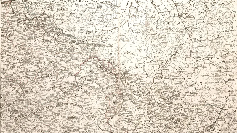 Franz Anton Schraembl — Neueste Generalkarte von Frankreich, northeastern sheet
