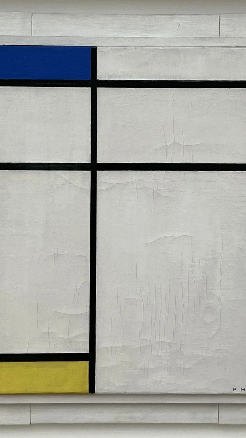 Piet Mondrian — Composition in Blue, Yellow, and White