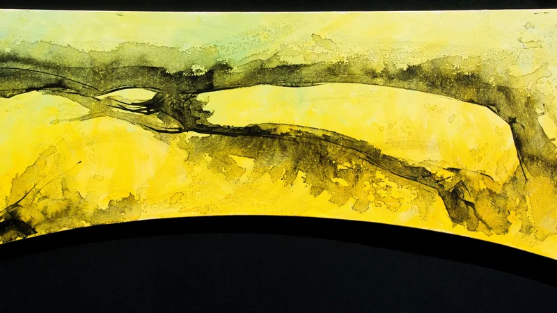 Alfred Freddy Krupa — Abstract Organic Landscape in Yellow