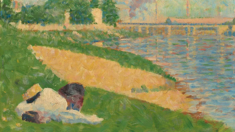 Georges Seurat — The Seine with Clothing on the Bank