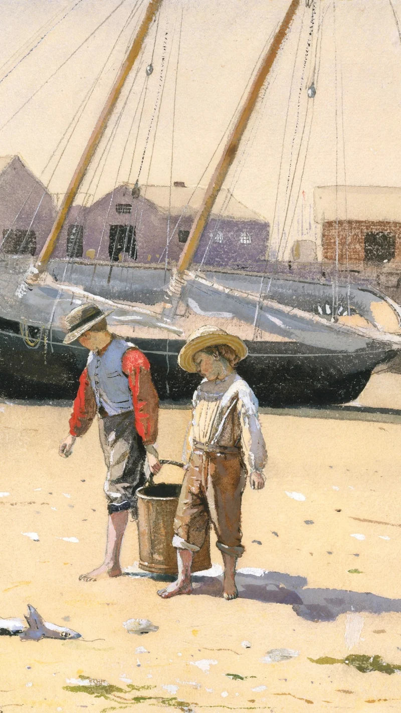 Winslow Homer — A Basket of Clams