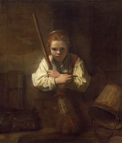 A Girl with a Broom
