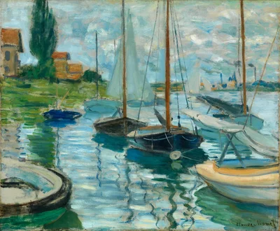 Sailboats on the Seine at Petit-Gennevilliers