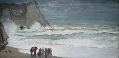Heavy Sea in Étretat