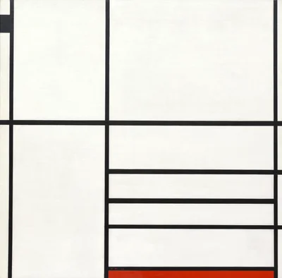 Mondrian - Composition in White, Black, and Red Paris, 1936