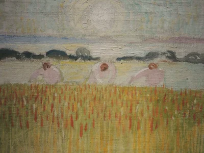 White Sun over the Wheat Fields
