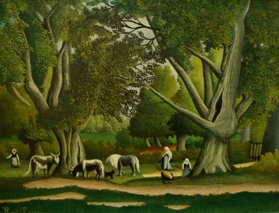 Paisaje con lecheras