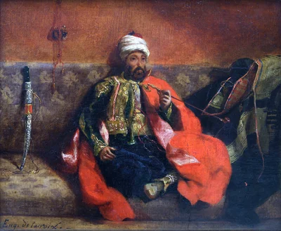 Turk Smoking, Seated on a Divan