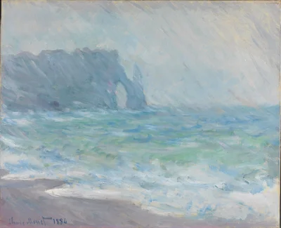 Rain at Étretat